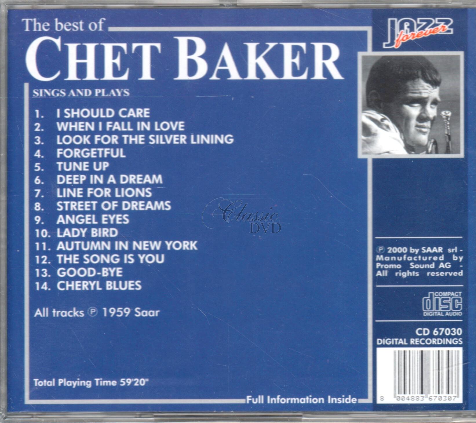 CHET BAKER: Best of - Originální nahrávky (CD)