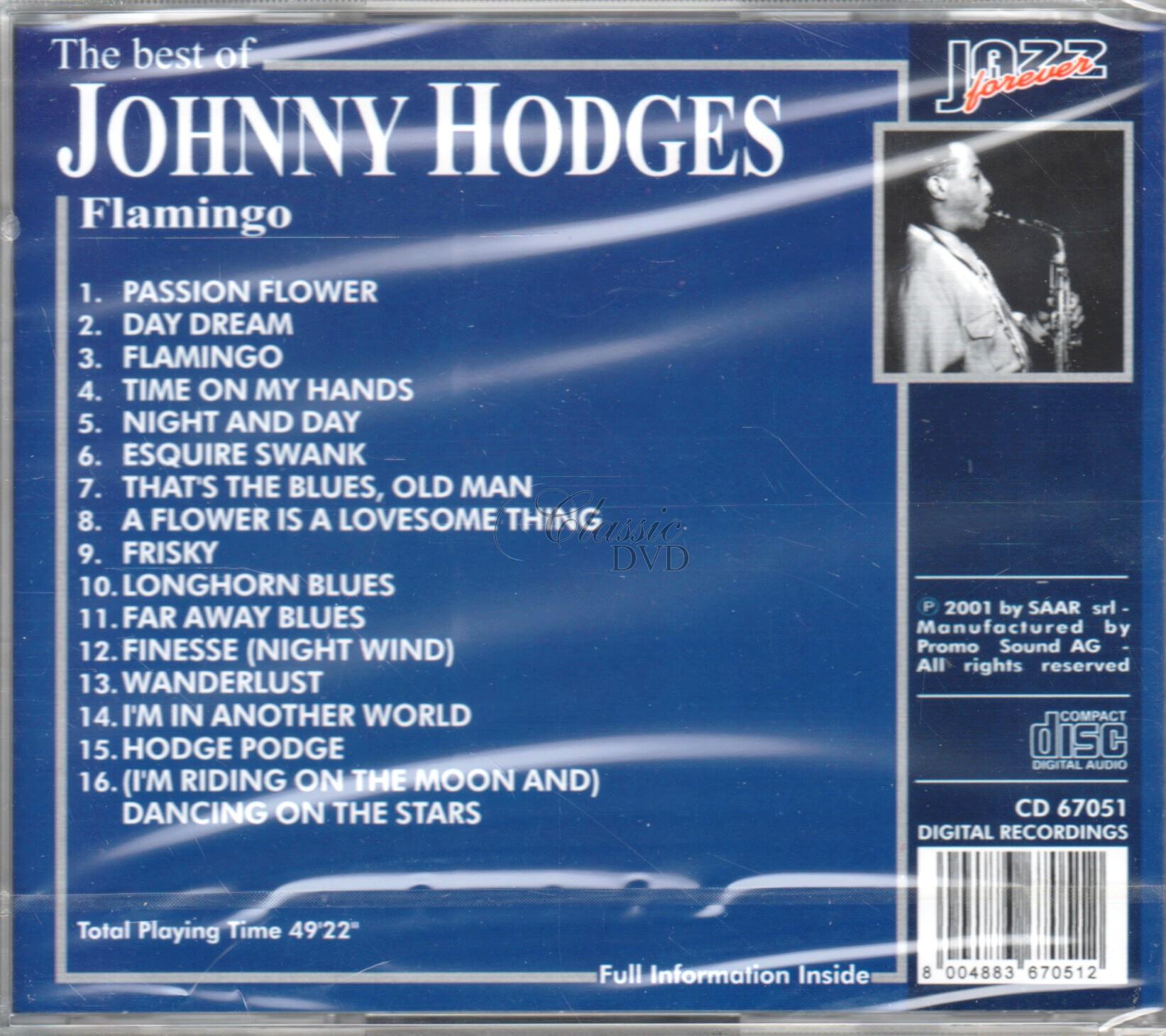 JOHNNY HODGES: The Best Of  - Originální nahrávky (CD)