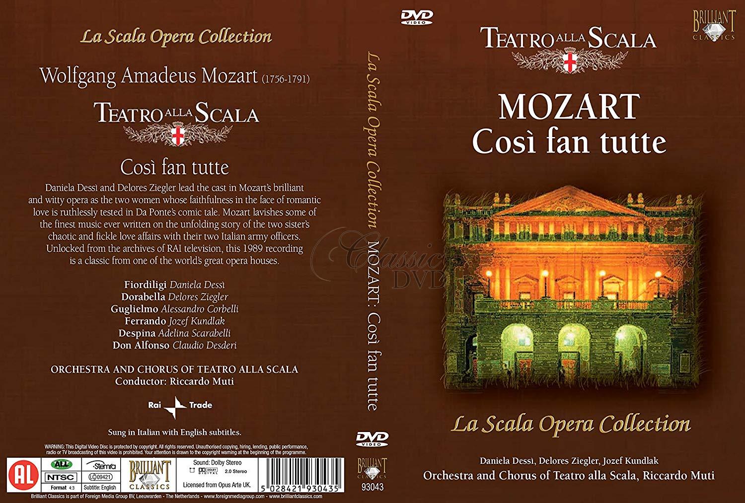 MOZART,W.A.: Cosi fan Tutte - Takové jsou všechny. La Scala. Riccardo Muti (DVD)