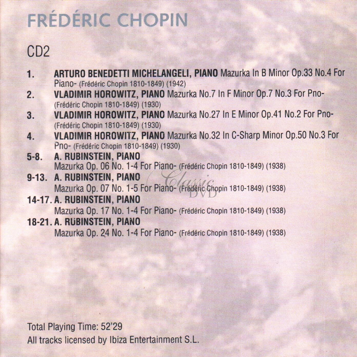 CHOPIN,F.: Skladby pro klavír - historické nahrávky (6CD)
