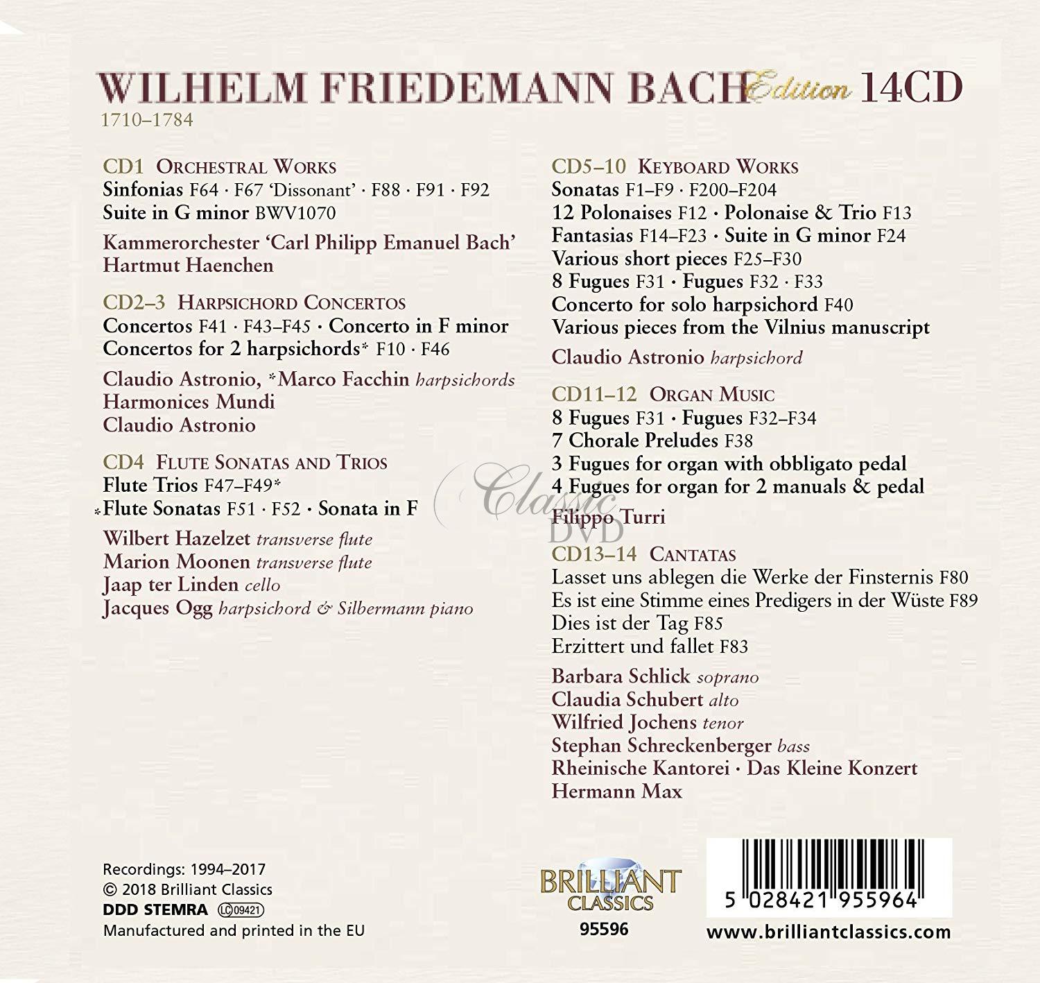 W.F. BACH EDITION (14CD)