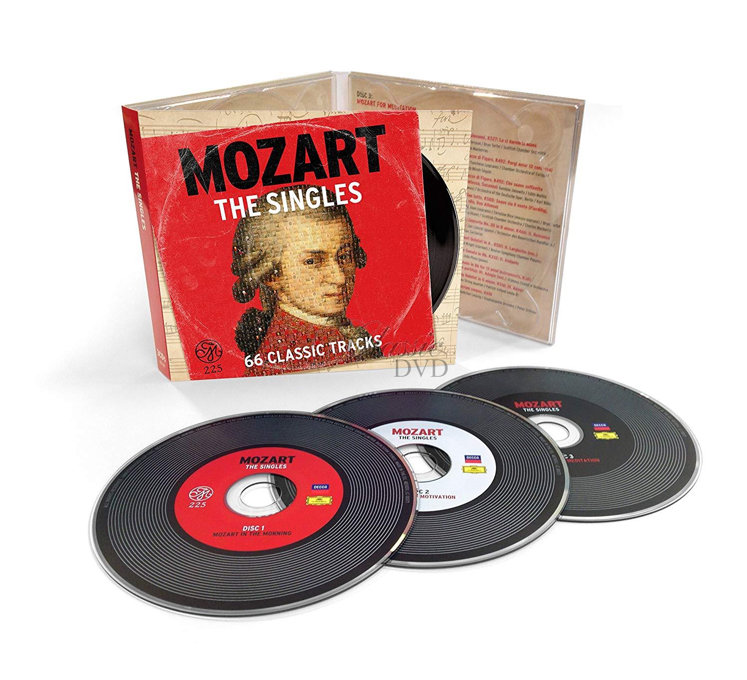 MOZART WOLFGANG A. - Mozart - The Singles. Ruzni Klasika (3CD)