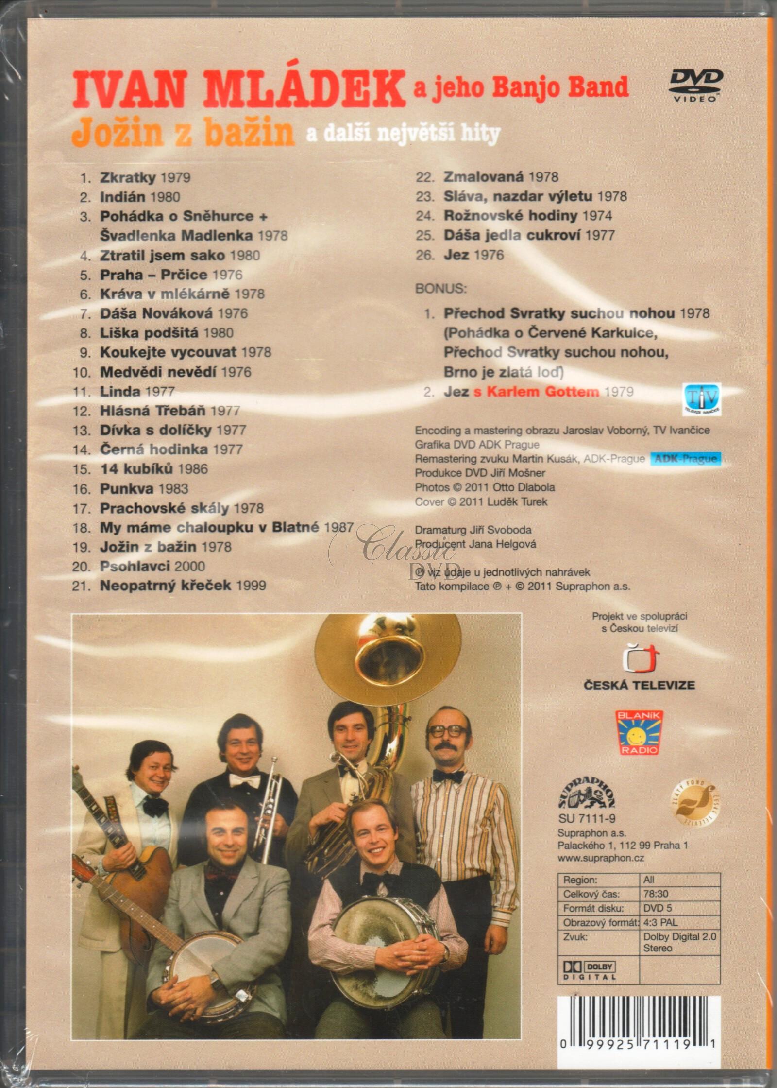 MLÁDEK IVAN - Jožin z bažin a další největší hity (DVD)