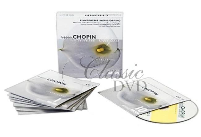 Chopin: Works For Piano / Alfred Cortot, Arthur Rubinstein, Dinu Lipatti (10CD)