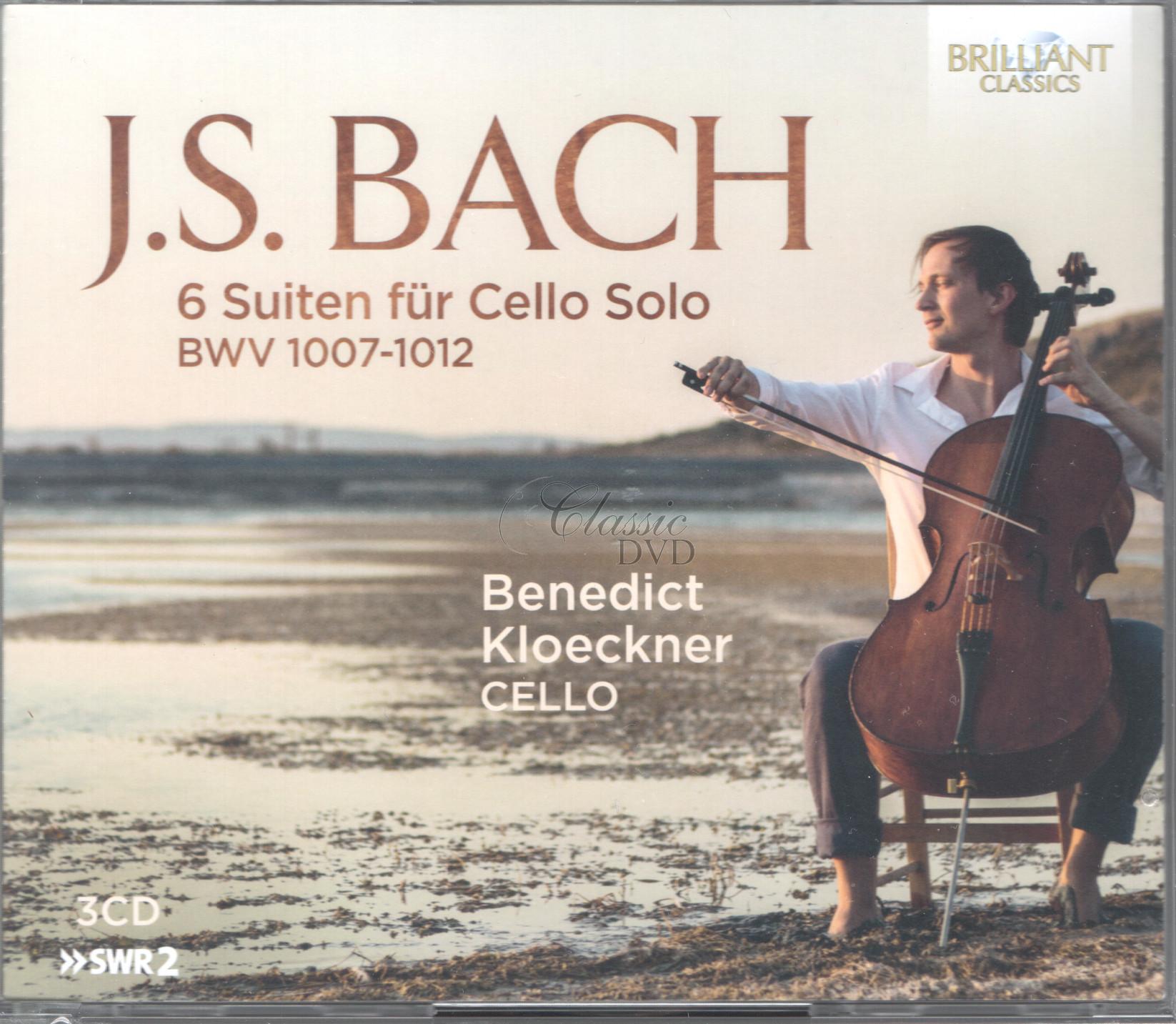 JS Bach: 6 Suites for Cello Solo BWV 1007-1012. Benedict Kloeckner (3CD)