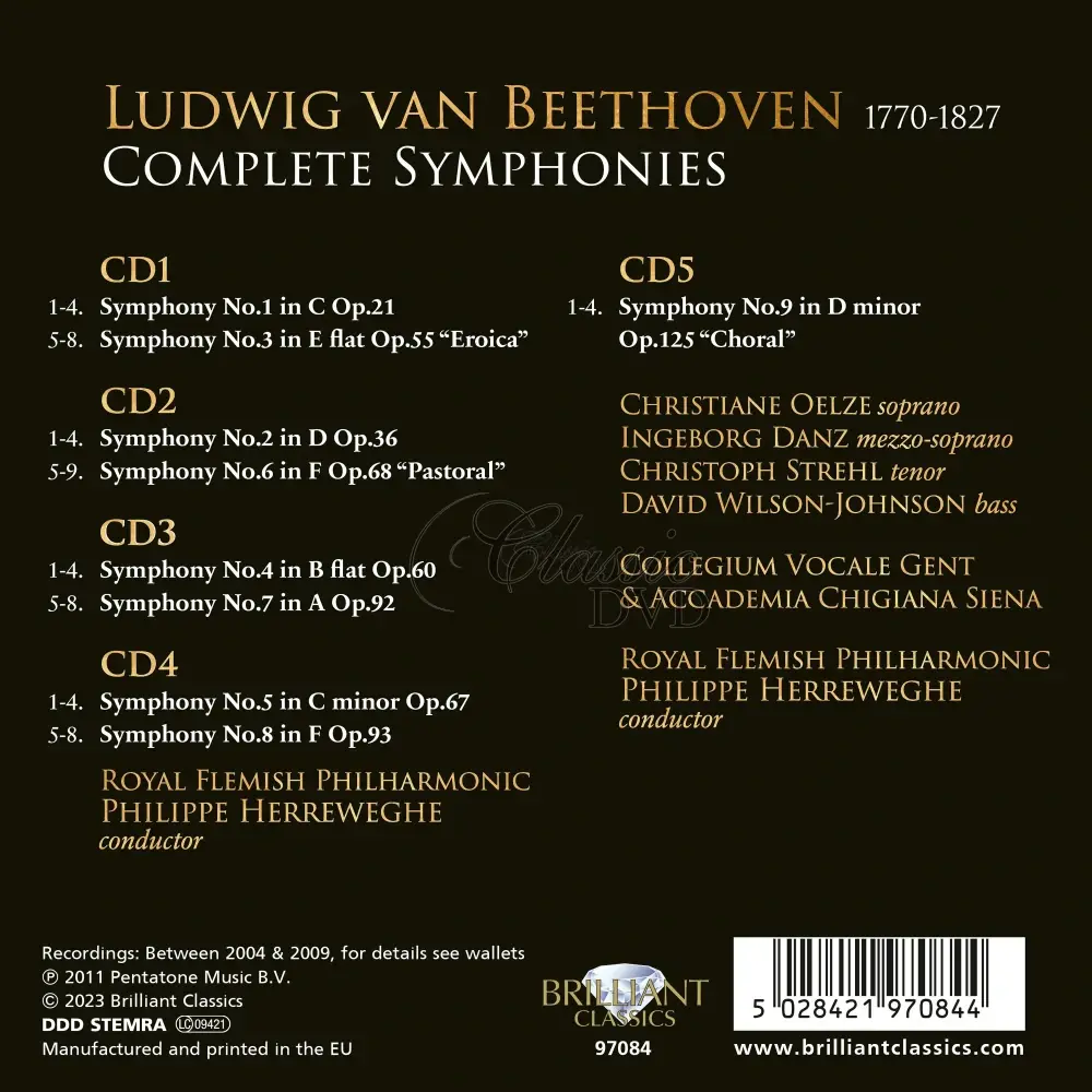 Ludwig van Beethoven: Complete Symphonies (5CD DELUXE)