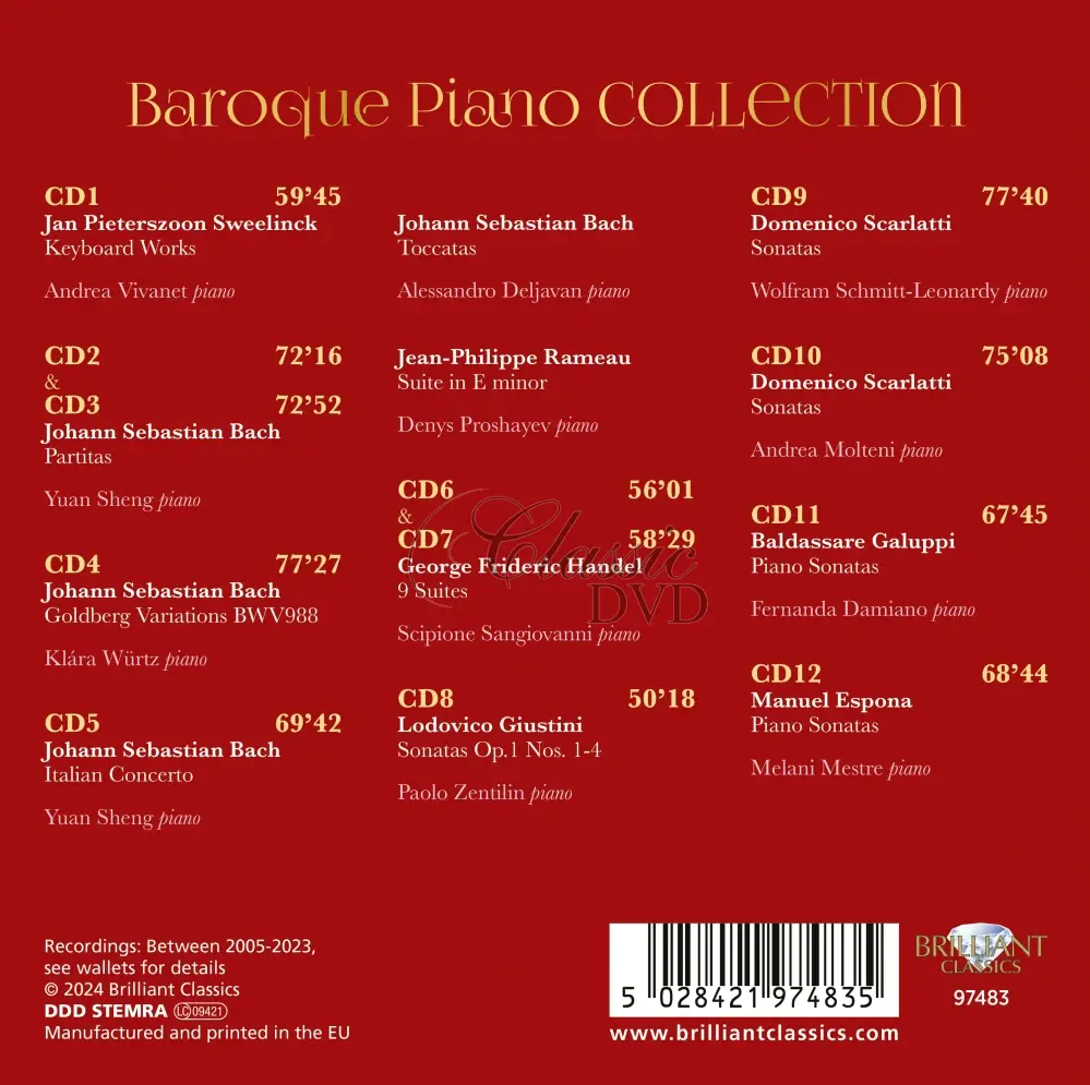 Baroque Piano Collection - SBĚRATELSKÁ EDICE (12CD)