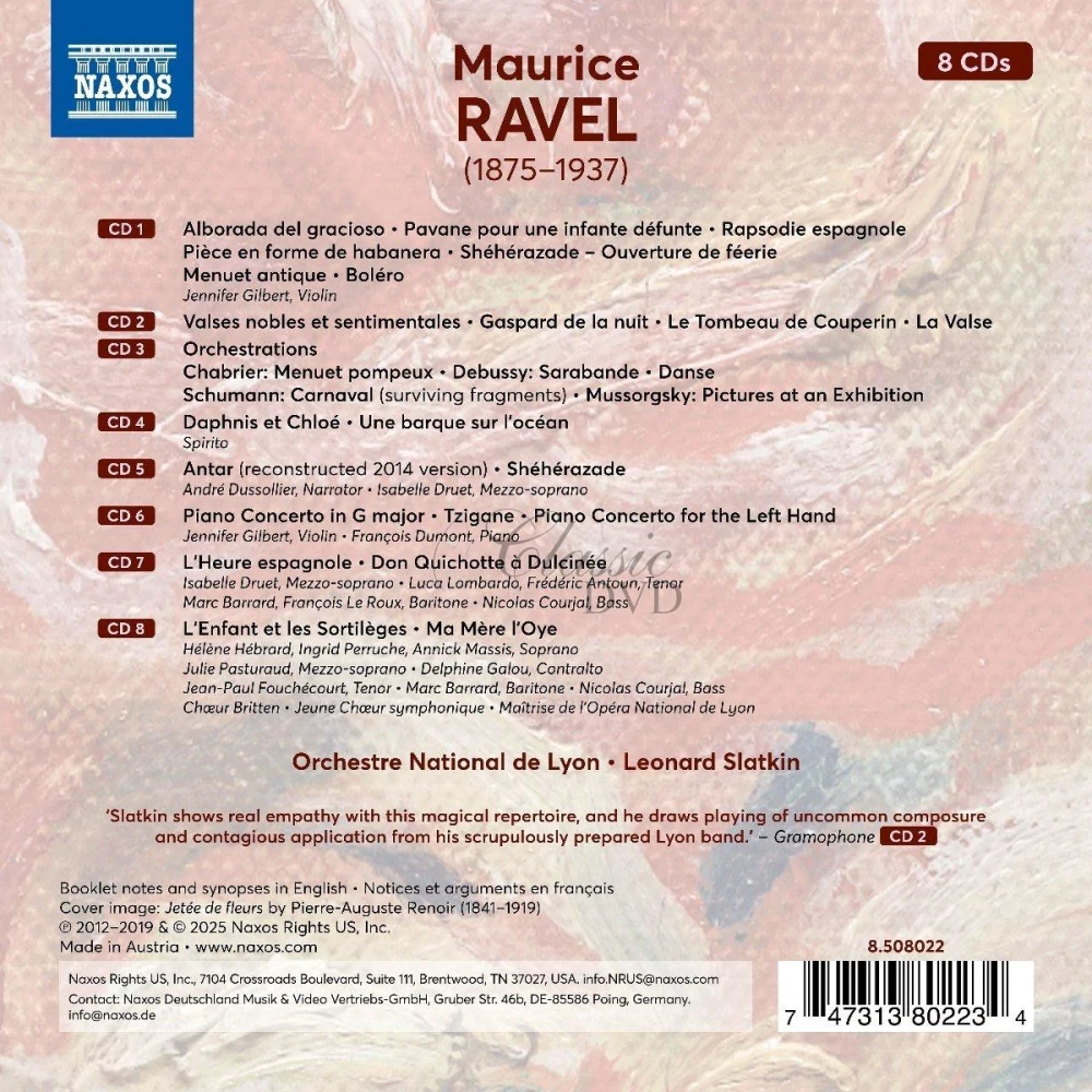 RAVEL, M.: Orchestral Works / Operas (8CD)