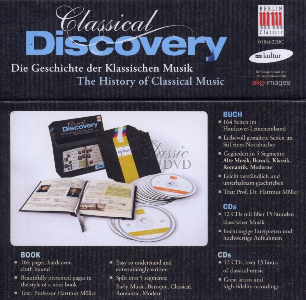 CLASSICAL DISCOVERY Historie klasické hudby DÁRKOVÁ EDICE (12CD + KNIHA 164 STRAN)