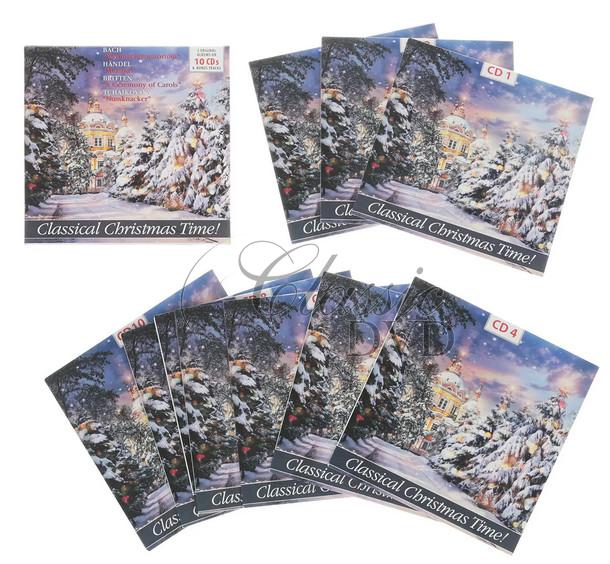 Classical Christmas Time / Bach - Christmas Oratorio, Handel - Messiah, Britten - Ceremony of Carols, Tchaikovsky - Nutcracker (10CD)