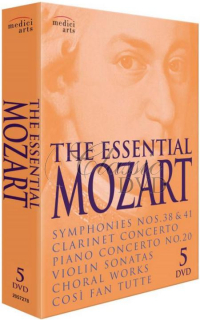 MOZART,W.A.: The Essential Mozart - DÁRKOVÁ EDICE (5DVD)