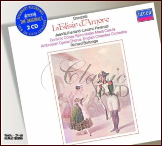 DONIZETTI,G.: L`Elisir D`Amore - Nápoj lásky [Sutherland/Pavarotti] (2CD)