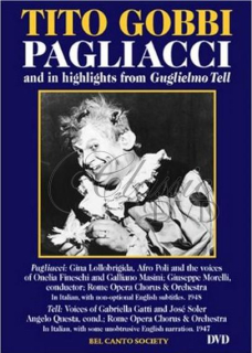 LEONCAVALLO,R.: Pagliacci - Komedianti. Gina Lollobrigida, Tito Gobbi, Afro Poli (DVD)