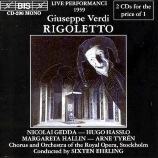 VERDI,G.: Rigoletto [Gedda/Kjellgren] (2CD)
