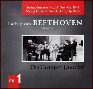 BEETHOVEN,L.V.: Smyčcové kvartety Vol. 1 Taneyev Quartet (CD)