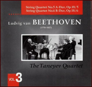 BEETHOVEN,L.V.: Smyčcové kvartety Vol. 3 Taneyev Quartet (CD)