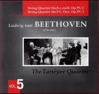 BEETHOVEN,L.V.: Smyčcové kvartety Vol. 5 Taneyev Quartet (CD)
