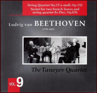BEETHOVEN,L.V.: Smyčcové kvartety Vol. 9 Taneyev Quartet (CD)