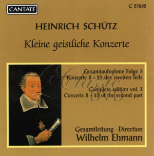 SCHÜTZ,H.: Kleine geistliche Konzerte, vol. 3 (CD)