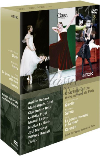 GREAT BALLETS: Opéra National de Paris - DÁRKOVÁ EDICE (3DVD)