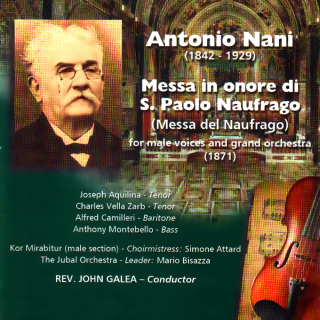Antonio Nani: Messa In Onore Di S. Paolo Naufrago (CD)