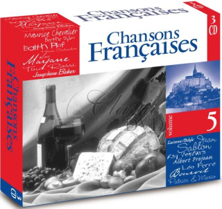 FRANCOUZSKÉ ŠANSONY: Vol.5 - DÁRKOVÁ EDICE (3CD)
