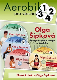 ŠÍPKOVÁ OLGA: Aerobik Pro Všechny 1-4 (4DVD)
