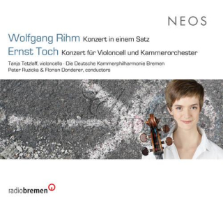 Rihm, Wolfgang / Toch, Ernst - Cello Concertos (Tanja Tetzlaff, cello / Die Deutsche Kammerphilharmonie Bremen) (CD)