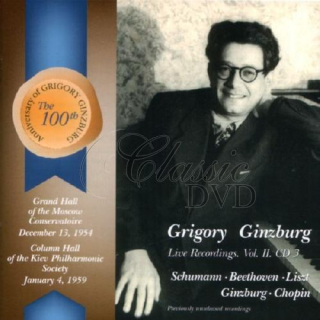 GRIGORY GINZBURG: Live recordings Vol.II (3) (CD)
