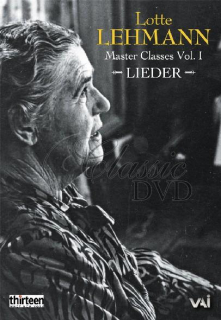 LOTTE LEHMAN Masterclasses Vol.1: Lieder (DVD)