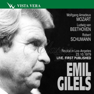 EMIL GILELS piano Recital in Los-Angeles 23.10.1979 - Mozart, Beethoven, Schumann (CD)