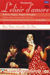 DONIZETTI,G.: L`Elisir D`Amore - Nápoj lásky. Alagna · Gheorghiu. Opera de Lyon (DVD)