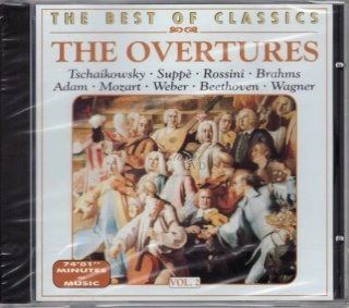 OVERTURES Tchaikovsky Suppe Rossini Brahms Adam Mozart Weber Beethoven Wagner (CD)