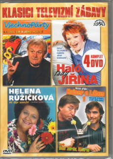 Klasici televizní zábavy : Bohdalová, Kaiser / Lábus, Růžičková, Šíp (4DVD)