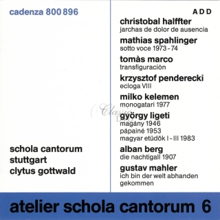 atelier schola cantorum 6 (CD)