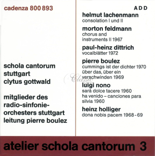 atelier schola cantorum 3 (CD)