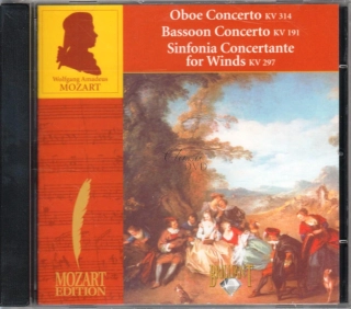 MOZART,W.A.: Oboe concerto KV314; Bassoon concerto KV191; Sinfonia concertante KV297b (CD)