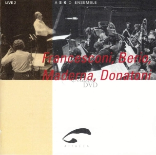 Berio, Donatoni, Francesconi & Maderna – Asko Ensemble, Live (CD)